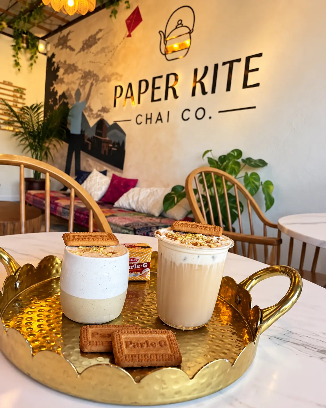 Handcrafted chai and Paper Kite moments